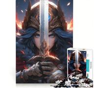 Puzzle da 1000 pezzi per adulti con spada e fulmine gioco rompicapo decorazione per la casa compleanno e Natale 50x75cm