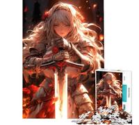 Puzzle da 1000 pezzi per adulti con spada e personaggio "Sword Maiden Slayer" - Gioco educativo e avvincente per coltivare la pazienza - Idea regalo - Decorazione per la casa (dimensioni 38x52cm)