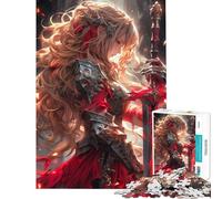 Puzzle da 1000 pezzi per adulti con spada fanciulla e angelo Difficile e stimolante migliora la memoria antistress Adatto a partire dai 14 anni (38x26cm)