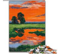 Puzzle da 1000 pezzi per adulti con splendida alba, puzzle impossibili per adulti, regalo fai da te, adatto per la decorazione di casa, soggiorno, ufficio (dimensioni 26x38cm)