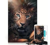 Puzzle da 1000 pezzi per adulti con splendido leopardo,disegno dettagliato,giocattolo creativo per stimolare la creatività,ideale per il tempo libero e come regalo di Natale rilassante (50x75cm)