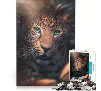 Puzzle da 1000 pezzi per adulti con splendido leopardo, gioco rompicapo, assemblaggio di motivi, per rafforzare l'amore tra le coppie 38x26cm