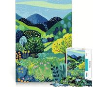 Puzzle da 1000 pezzi per adulti con splendido paesaggio montano,disegno finemente ritagliato,gioco per la mente,regalo per momenti di relax,regalo di compleanno divertente (38x26cm)