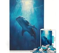 Puzzle da 1000 pezzi per adulti con squalo balena e tema oceano ideale per tutta la famiglia Allena la mente e la manualità Perfetto come regalo per tutta la famiglia 50x75cm