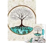 Puzzle da 1000 pezzi per adulti con stampa artistica dell'Albero della Vita Giochi rilassanti per adulti analisi e logica attività divertenti da fare a casa (dimensioni 50x75cm)