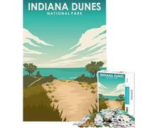 Puzzle da 1000 pezzi per adulti con stampa di dune dell'Indiana ideale per viaggi giochi rilassanti e stimolanti per la mente e l'intelligenza perfetti come di compleanno o per divertirsi in famiglia