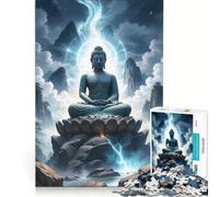 Puzzle da 1000 pezzi per adulti con statua di Buddha, gioco impossibile, ideale per passare il tempo durante le vacanze, regalo di compleanno o di viaggio, 38x52cm