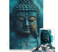 Puzzle da 1000 pezzi per adulti con statua di Buddha, gioco impossibile, ideale per passare il tempo durante le vacanze, regalo di compleanno o di viaggio, 38x52cm