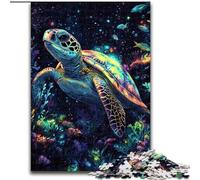 Puzzle da 1000 pezzi per adulti con tartarughe marine, puzzle da 1000 pezzi per adulti, coinvolgente attività di gioco per la famiglia, 26x38cm