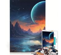 Puzzle da 1000 pezzi per adulti con tema alieni e pianeti, gioco impossibile, sfida difficile, per rafforzare l'amore tra le coppie 38x26cm