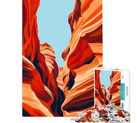 Puzzle da 1000 pezzi per adulti con tema Antelope Canyon ideale per viaggi e giochi educativi Un'opera d'arte da collezione per la casa perfetta come regalo Dimensioni 75x50cm