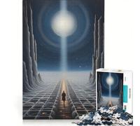 Puzzle da 1000 pezzi per adulti con tema architettura aliena, gioco pratico, migliora la memoria, ideale come regalo per tutta la famiglia 50x75cm