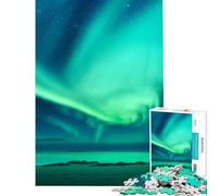 Puzzle da 1000 pezzi per adulti con tema Aurora Boreale e Islanda sfida per l'intelligenza e il cervello gioco avvincente impossibile da realizzare decorazione da parete regalo perfetto (38x26cm)