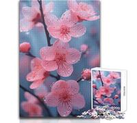Puzzle da 1000 pezzi per adulti con tema "Fiori di ciliegio in Giappone", gioco creativo per la risoluzione dei problemi, idea regalo memorabile e sentita, dimensioni 50x75cm