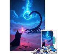 Puzzle da 1000 pezzi per adulti con tema Mago Scorpione Fulmine e Deserto Un gioco educativo divertente e stimolante per la mente adatto a partire dai 14 anni (50x75cm)