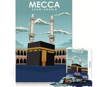 Puzzle da 1000 pezzi per adulti,con tema Mecca,Arabia Saudita,ideale per stimolare la riflessione e il tempo libero,con bordi definiti e un regalo perfetto (38x52cm)