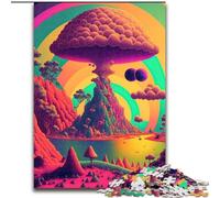 Puzzle da 1000 pezzi per adulti con tema natura psichedelica, puzzle in cartone, divertimento per tutta la famiglia, perfetti per compleanni e feste, dimensioni 26X38cm