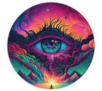 Puzzle da 1000 pezzi per adulti con tema natura psichedelica, stimolante arte fai da te per appassionati, regalo perfetto per rilassarsi (67,5x67,5cm)