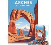 Puzzle da 1000 pezzi per adulti con tema Parco Nazionale degli Arches,decorazione con intagli precisi,gioco divertente per il tempo libero,regalo di compleanno o hobby (38x52cm)