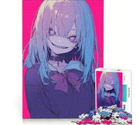 Puzzle da 1000 pezzi per adulti con tema ragazza mostro anime, gioco interattivo, allena la mente e la manualità, ogni pezzo è unico 38x26cm