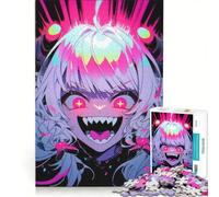 Puzzle da 1000 pezzi per adulti con tema ragazza mostro anime, gioco interattivo, allena la mente e la manualità, ogni pezzo è unico 50x75cm