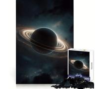 Puzzle da 1000 pezzi per adulti con tema spaziale: pianeta simile a Saturno con anelli luminosi ideale per gli amanti dello spazio Giocattolo intelligente per la casa con bordi affilati Articolo