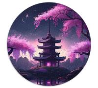 Puzzle da 1000 pezzi per adulti con tema "Tempio giapponese" Un regalo perfetto per genitori, amanti e amici - età 14+ (67,5x67,5cm)