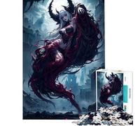 Puzzle da 1000 pezzi per adulti con tema vampiro morte e ragazza anime Gioco impegnativo e stimolante per tutta la famiglia adatto a partire dai 14 anni (50x75cm)