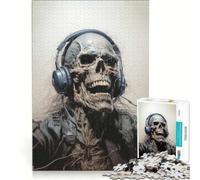 Puzzle da 1000 pezzi per adulti con teschio che canta gioco interattivo attività divertenti da fare a casa ideale come regalo per tutta la famiglia 38x26cm