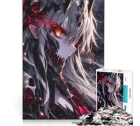 Puzzle da 1000 pezzi per adulti con teschio morte e ragazza anime gioco educativo migliora la memoria compleanno e Natale 38x52cm