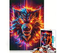 Puzzle da 1000 pezzi per adulti con testa di Cerbero, versione migliorata, gioco educativo, per divertimento in famiglia, collezione d'artista, opera d'arte 38x26cm