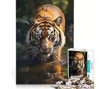Puzzle da 1000 pezzi per adulti con tigre e altri animali selvatici gioco rompicapo difficile per rafforzare l'amore tra le coppie 50x75cm