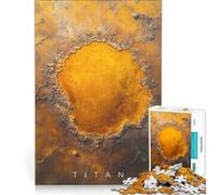 Puzzle da 1000 pezzi per adulti con Titano Impatto Misterioso Saturno e Luna Gioco per famiglie Difficile e stimolante Regalo di compleanno e unico 50x75cm