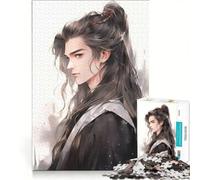 Puzzle da 1000 pezzi per adulti con un affascinante samurai tenebroso, gioco educativo, migliora la memoria, compleanno e Natale 50x75cm