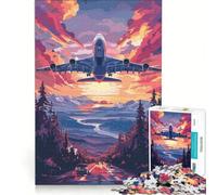 Puzzle da 1000 pezzi per adulti con un bellissimo aereo tecnologico, gioco divertente, allena la mente e la mano, ideale come regalo per tutta la famiglia 38x26cm