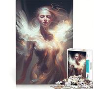 Puzzle da 1000 pezzi per adulti, con un bellissimo angelo adolescente, gioco pratico, antistress, ideale come regalo per tutta la famiglia 50x75cm