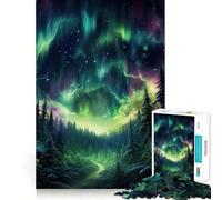 Puzzle da 1000 pezzi per adulti con un bellissimo cielo notturno,ritagli precisi,gioco creativo per sviluppare le capacità artistiche,ideale per il tempo libero e come regalo di Natale rilassante