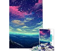 Puzzle da 1000 pezzi per adulti con un bellissimo cielo stellato gioco stimolante e rilassante ideale come regalo per donne o come giocattolo (dimensioni 38x52cm)