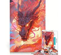 Puzzle da 1000 pezzi per adulti con un bellissimo drago cinese, gioco rompicapo, attività divertenti da fare a casa, collezione d'artista, belle arti 38x26cm