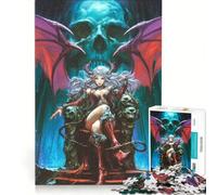 Puzzle da 1000 pezzi per adulti con un bellissimo elfo demone, gioco educativo, attività divertenti da fare a casa, lista dei desideri con Babbo Natale 38x26cm