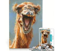 Puzzle da 1000 pezzi per adulti con un cammello stravagante gioco impossibile rilassante e stimolante per la mente adatto come decorazione da scrivania 38x26cm