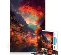 Puzzle da 1000 pezzi per adulti,con un design mozzafiato ispirato al Giappone,dai bordi netti,un gioco creativo per la mente,ideale per un gioco lento e rilassante,perfetto come regalo di Natale