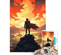 Puzzle da 1000 pezzi per adulti con un eroe sulla cima di una montagna un gioco rompicapo che crea dipendenza e aiuta a coltivare la pazienza Regalo divertente per donne (dimensioni 50x75cm)