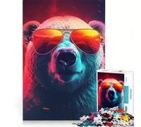 Puzzle da 1000 pezzi per adulti con un fantastico orso polare della California, gioco pratico, per divertimento in famiglia, compleanno e Natale 50x75cm
