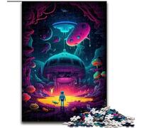 Puzzle da 1000 pezzi per adulti con un ragazzo nello spazio psichedelico, dimensioni 50x75cm, per feste, compleanni e serate di giochi in famiglia.