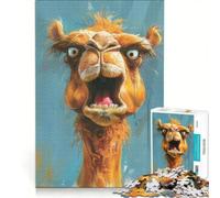 Puzzle da 1000 pezzi per adulti con un simpatico cammello gioco rilassante per allenare mente e mani compleanno e Natale 50x75cm
