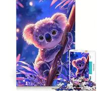 Puzzle da 1000 pezzi per adulti con un simpatico koala su un ramo, giocattolo fai da te, assemblaggio di modelli, collezione d'artista, belle arti 38x26cm