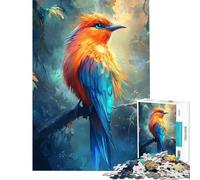 Puzzle da 1000 pezzi per adulti con un vivace uccello nella foresta giocattolo decorativo da parete corsa a velocità manuale compleanno e Natale (dimensioni 50x75cm)