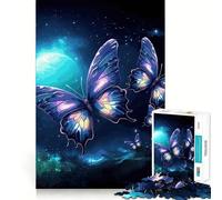 Puzzle da 1000 pezzi per adulti con una bellissima farfalla,disegno dai bordi precisi,gioco di logica,regalo per momenti di relax,divertente regalo di Natale (50x75cm)