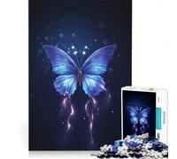 Puzzle da 1000 pezzi per adulti con una bellissima farfalla, ideale per giochi in famiglia, decorazione perfetta e regali unici per compleanno e Natale 50x75cm